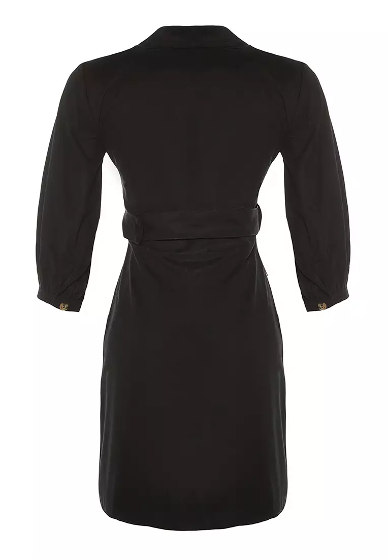 Shirt Dress With A Belt