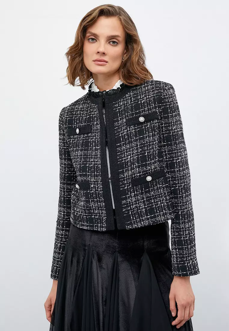 Buy KOTON Tweed Jacket 2025 Online | ZALORA