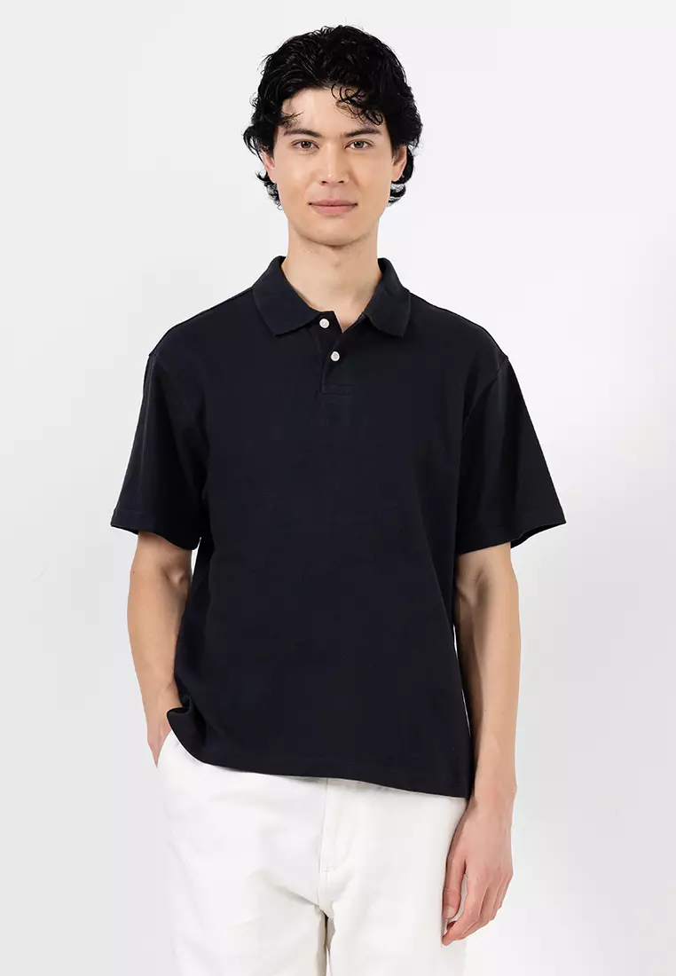 Relaxed Pique Polo Shirt