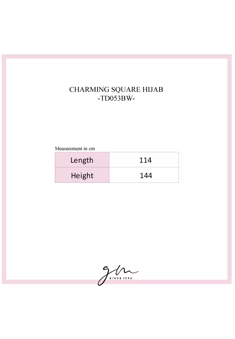 Charming Square Hijab 053