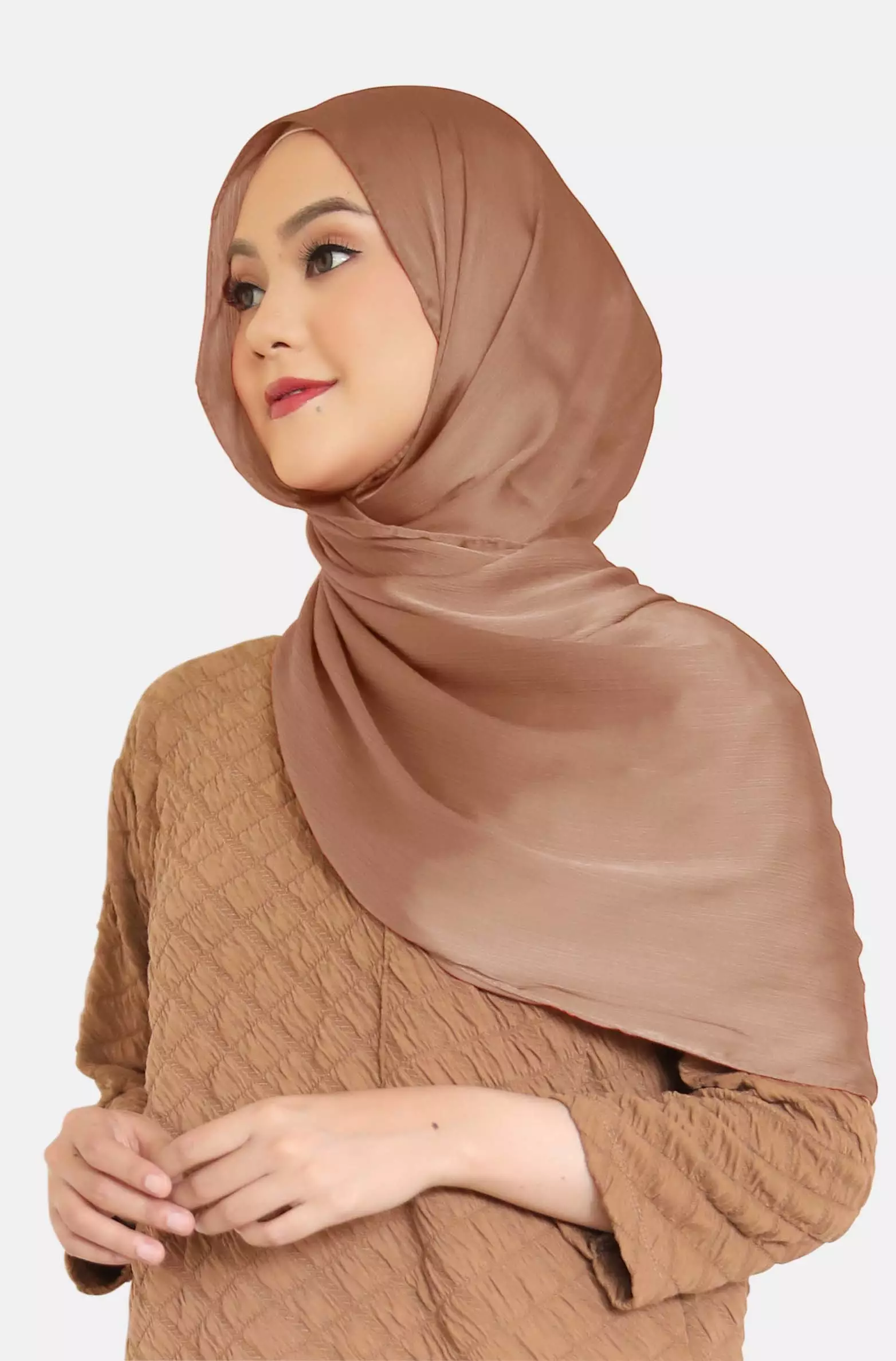 Cravima Silky Shawl | Hijab Pashmina - Caramel Tea