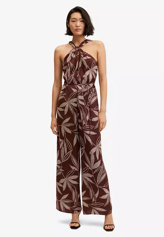 Knot Printed Jumpsuit