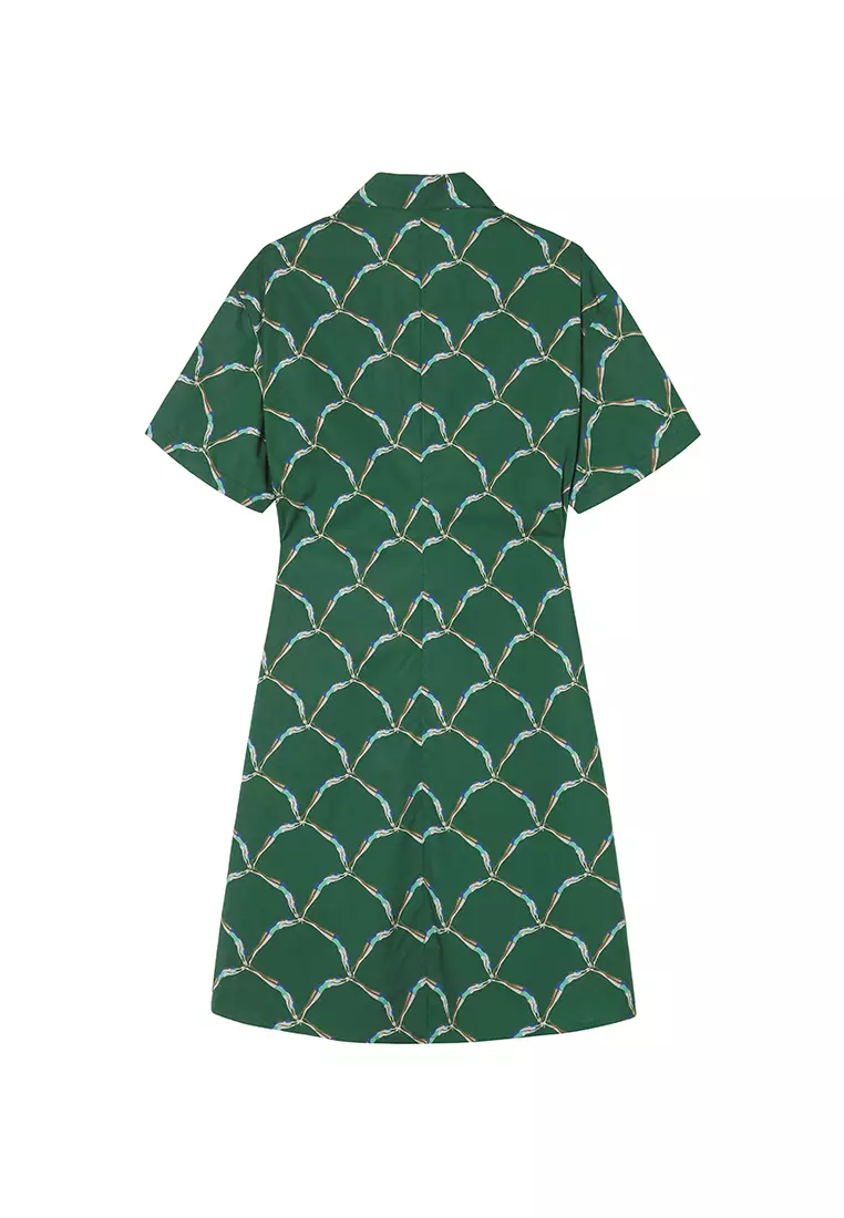 X型寬鬆前衛極簡通勤短袖連衣裙