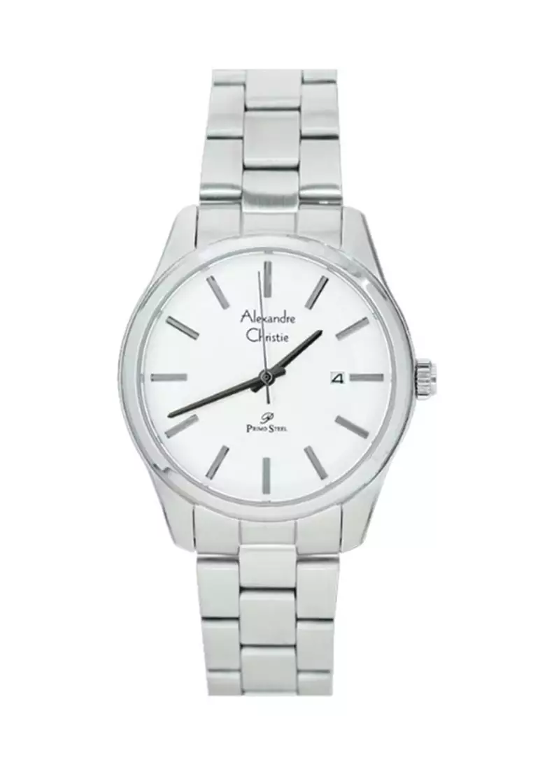 ALEXANDRE CHRISTIE AC 1027 SILVER WHITE LADY STEEL LDBSSSLBA