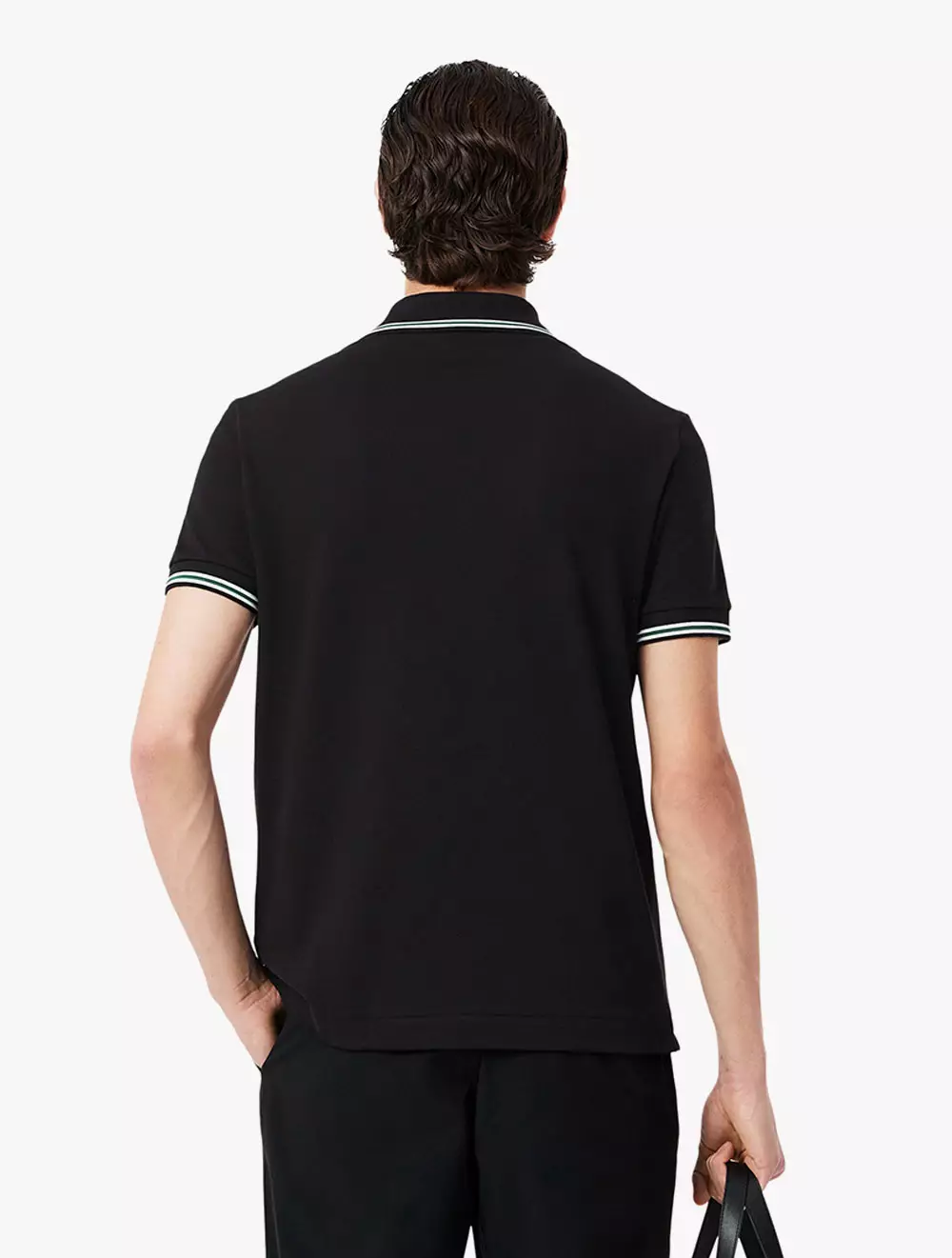 Regular Fit L.12.12 Petit Piqué Polo Shirt - Black