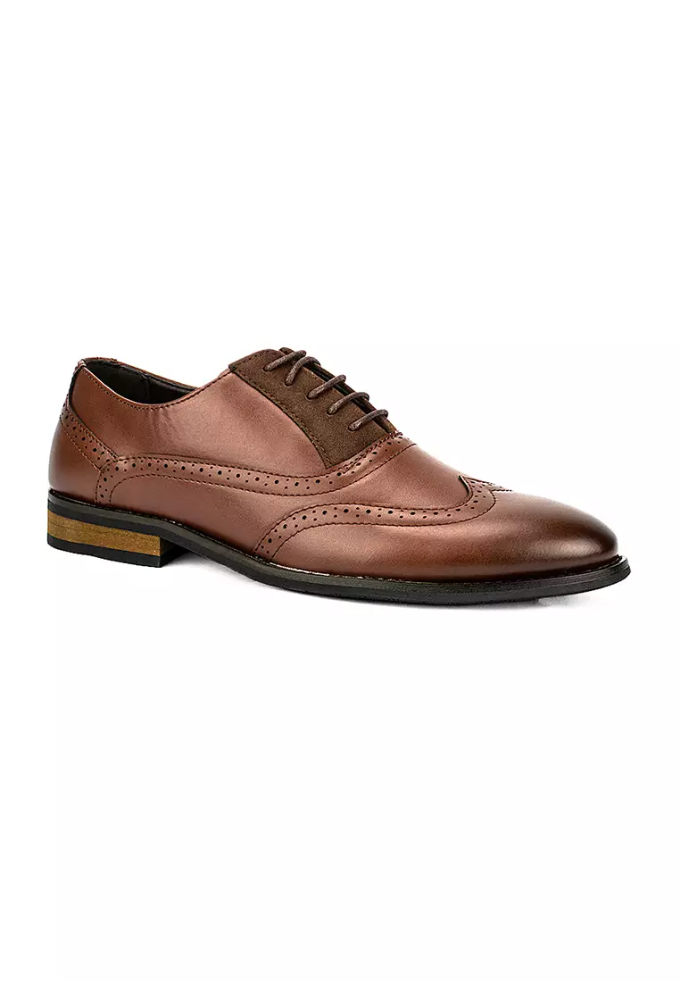 Men's Formal Oxford Shoes MW 23107 Brown C27