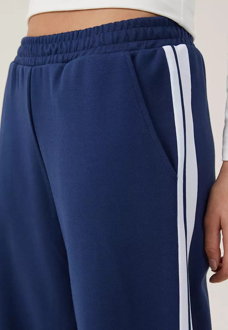 Retro Sporty Straight Leg Track Pants