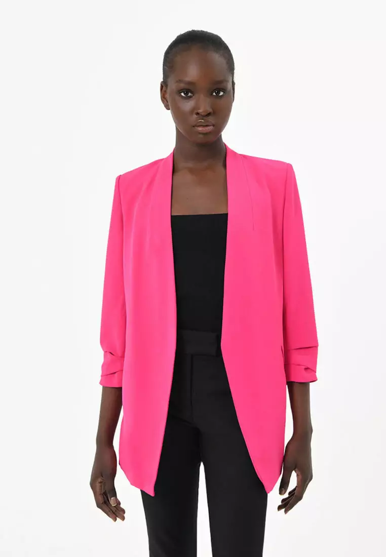 Fushia pink cheap blazer