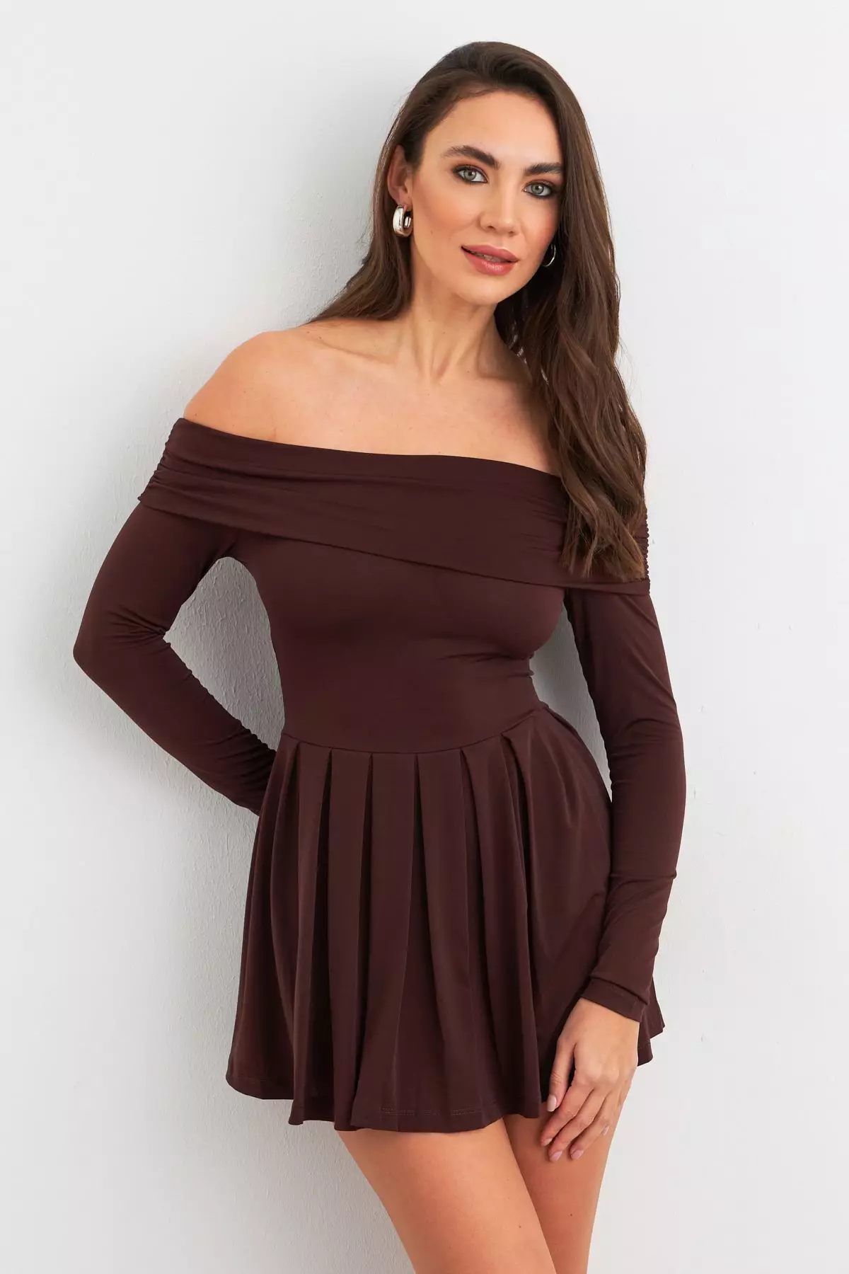 Madonna Collar Midi Dress