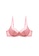 ZITIQUE pink Women's Sexy Thin 3/4 Cup Lace Trimmed Nylon Lingerie Set (Bra and Underwear) - Pink D6118US28F65D3GS_2