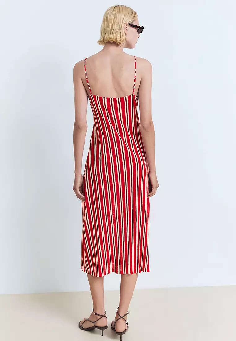 Striped Gathered Dress