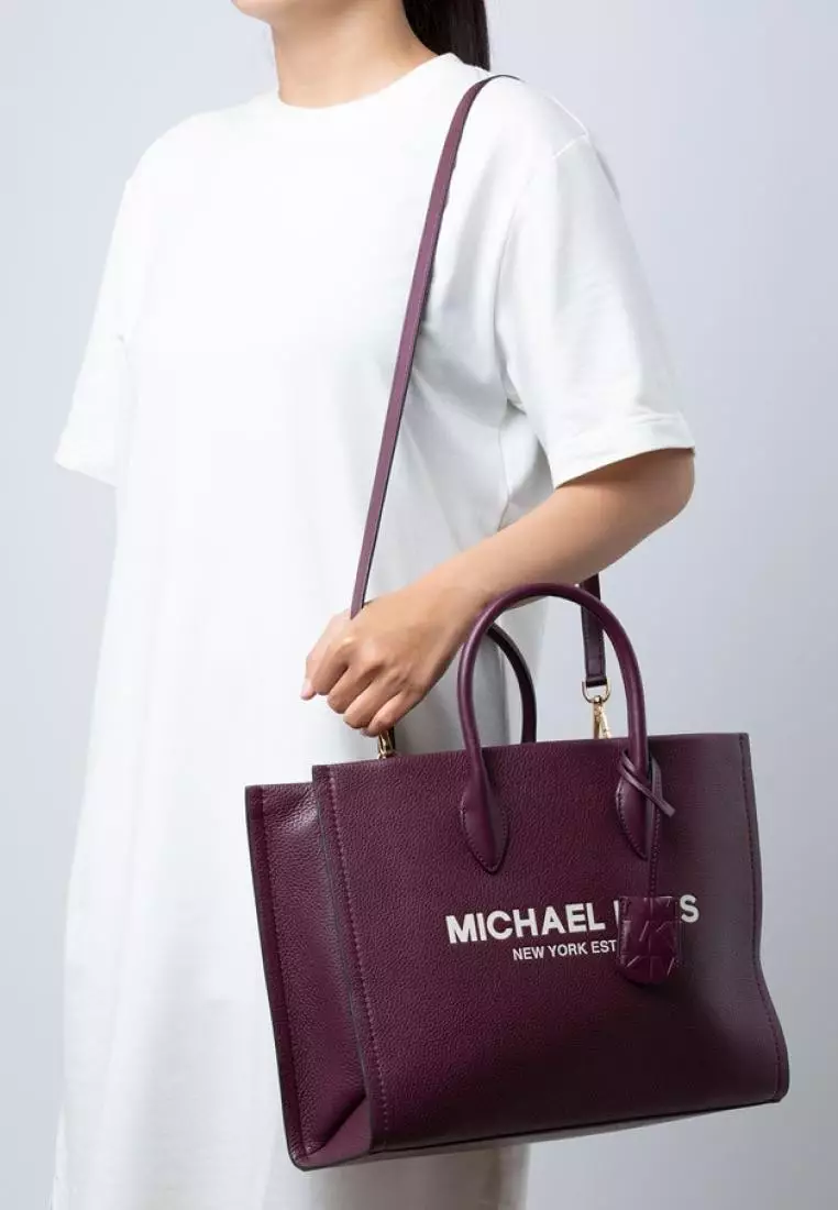 Michael Kors - Mirella Medium Pebbled Leather Tote Bag