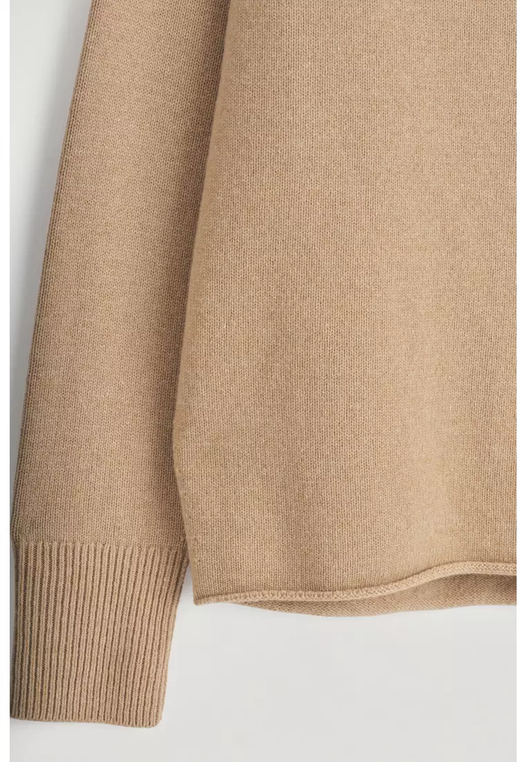 MERINO WOOL POLO JUMPER