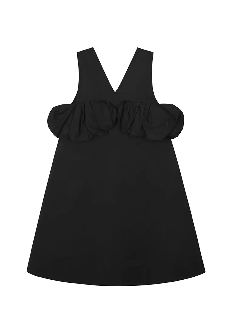 Poplin A-Line Elegant Sleeveless Dress