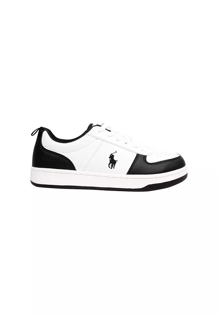 Discount on Polo Ralph Lauren  shoes - SKU: Polo Court Ii Sneaker- Black/White (600001)