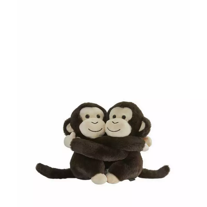 FAO Schwarz Toy Plush Hugging Monkeys 9inch 2pc - FSZ1101023350