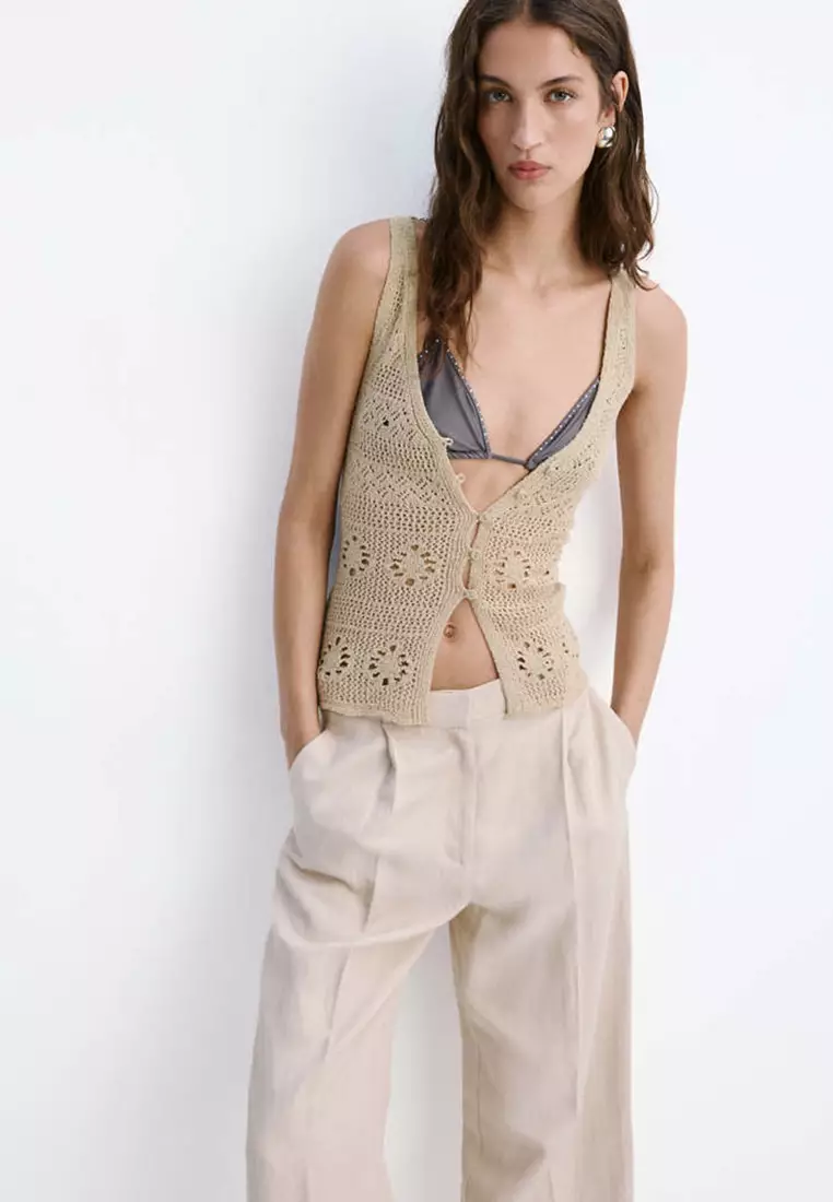 Crochet Buttoned Gilet