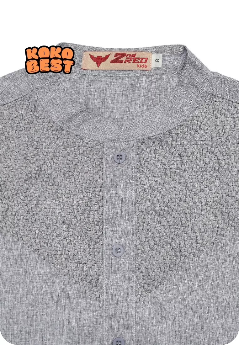 Baju Koko Lengan Pendek Best Arrow Abu