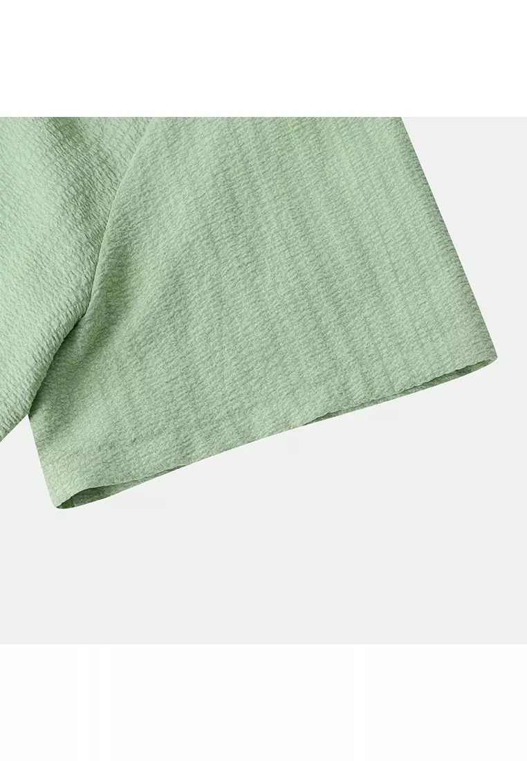 Solid Color Short-Sleeved Shirt YL-A89