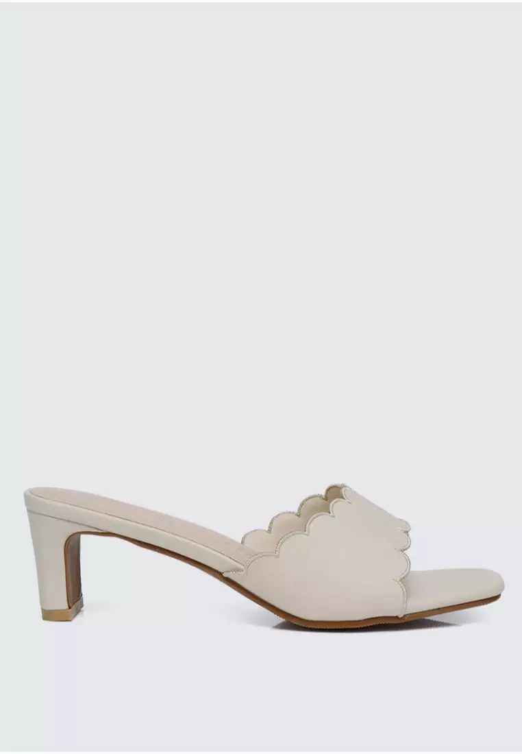 Discount on My Ballerine  shoes - SKU: Carmen Comfy Heels In Beige