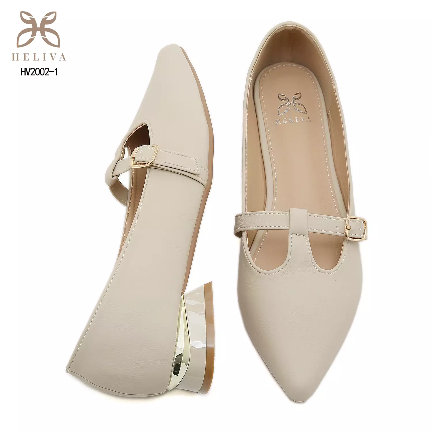 HELIVA WINA Timeless Mary Jane Pumps with Elegant 2.5cm Lift HV2002-1