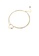 Glamorousky silver 925 Sterling Silver Plated Gold Fashion Simple Hollow Heart Double Layer Bracelet 031C8AC21706B0GS_1