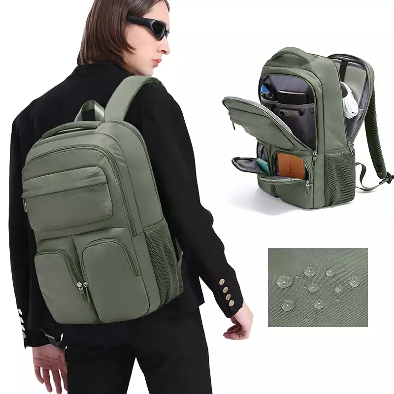 Bange BG1807 Tas Ransel Backpack Laptop Kerja Kuliah sekolah 15.6 Inch - Green