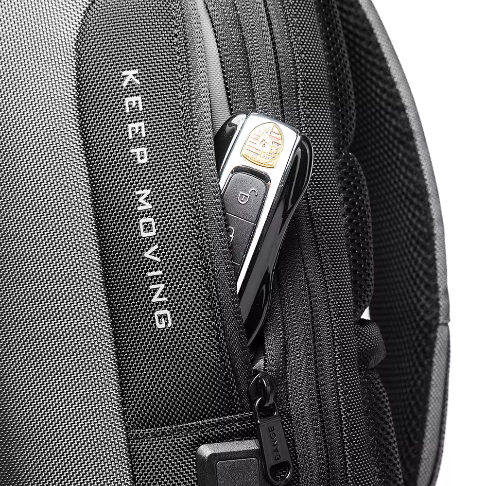 Bange BG22085 Tas Selempang Sling Bag Pria Lock - BLACK