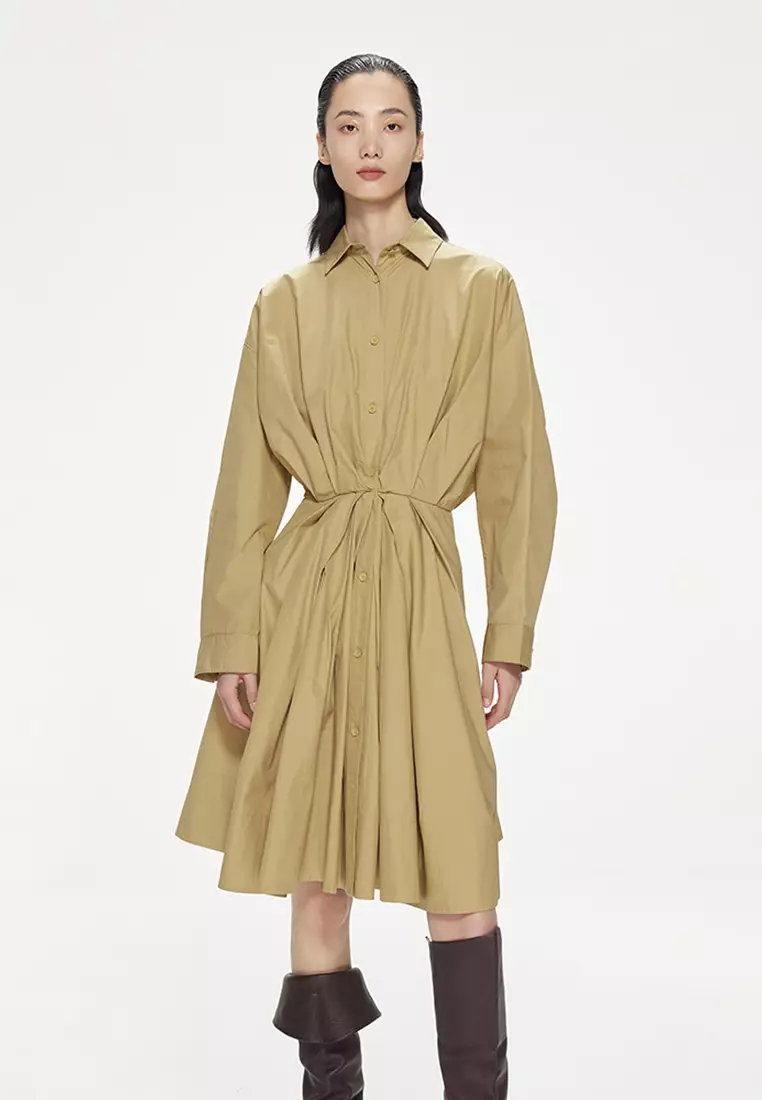 JNBY Women's Shirt-Dress with Straight Silhouette