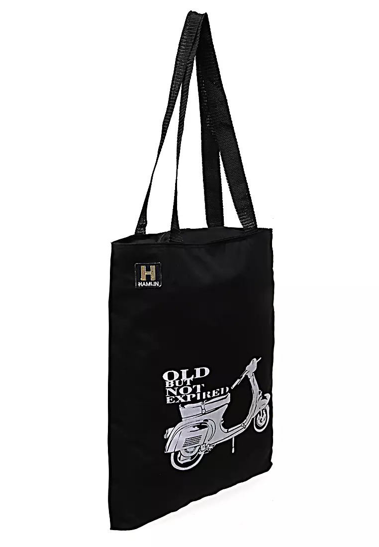Erico Totebag Pria Vespa Old But Not Tas Jinjing Kasual Material Drill ORIGINAL - Black