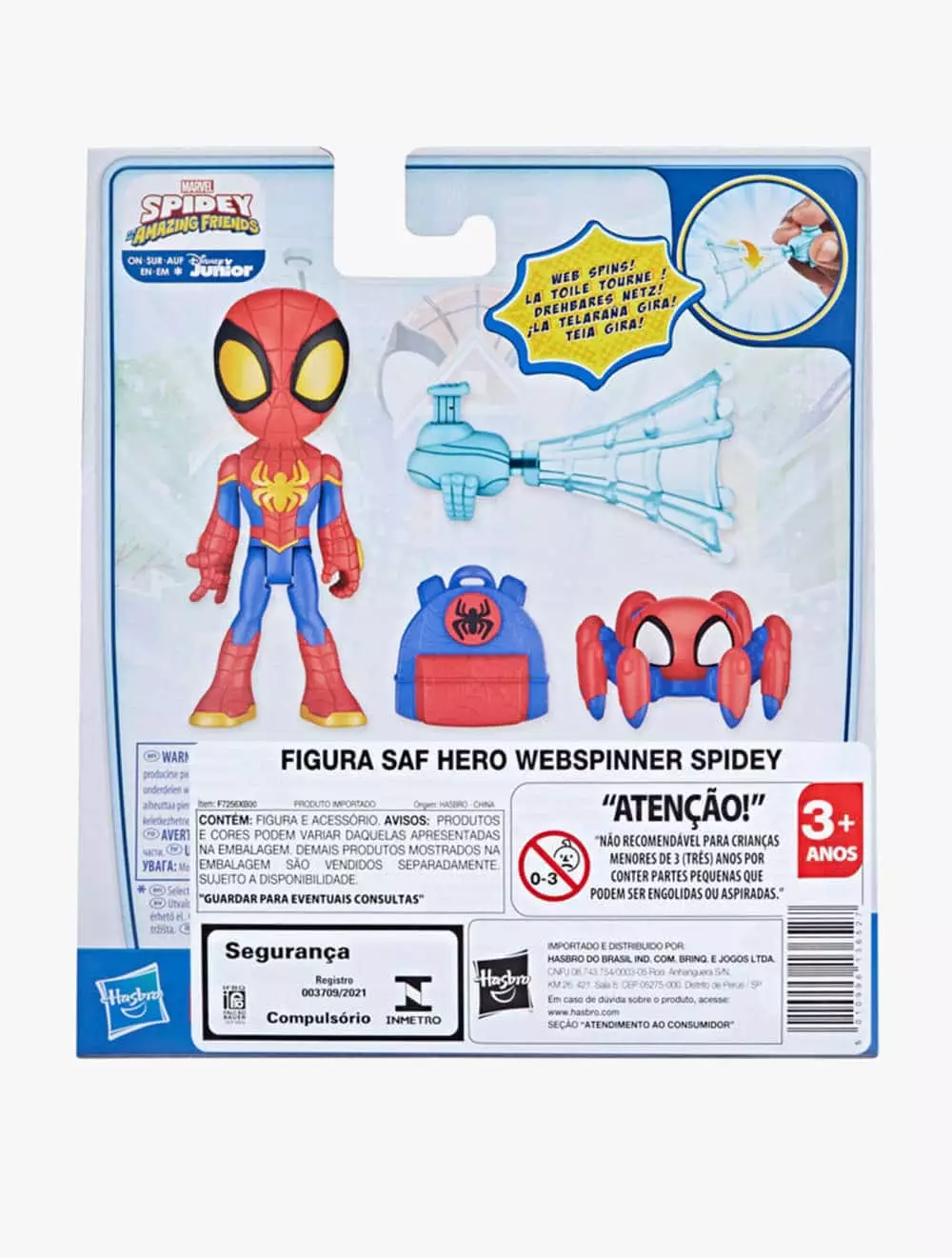 Marvel Spidey and His Amazing Friends Web-Spinners Spidey - AVSF7256 - Multicolor