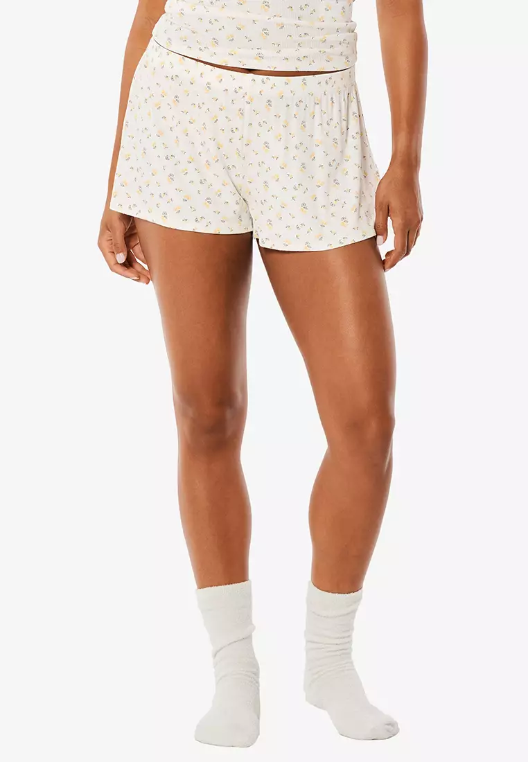 Hollister Gilly Hicks Ribbed Jersey Shorts ZALORA