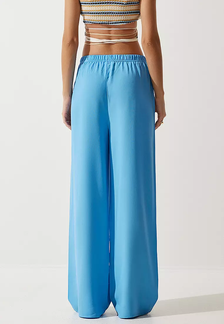 Jual Happiness Istanbul Wide Leg Trousers Original 2024 Zalora