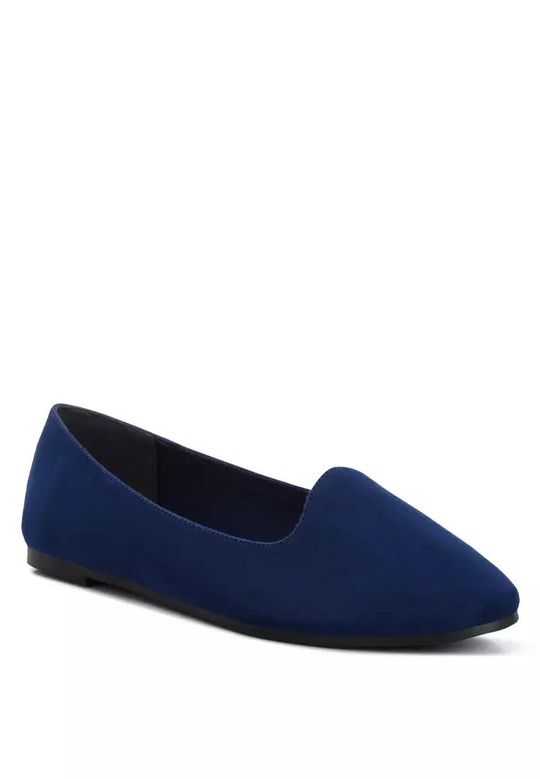 Navy Casual Flat Ballerinas