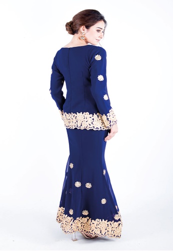 Buy Madhuri Sapphire Navy Blue from Ann Khan Exclusive in Blue only 280