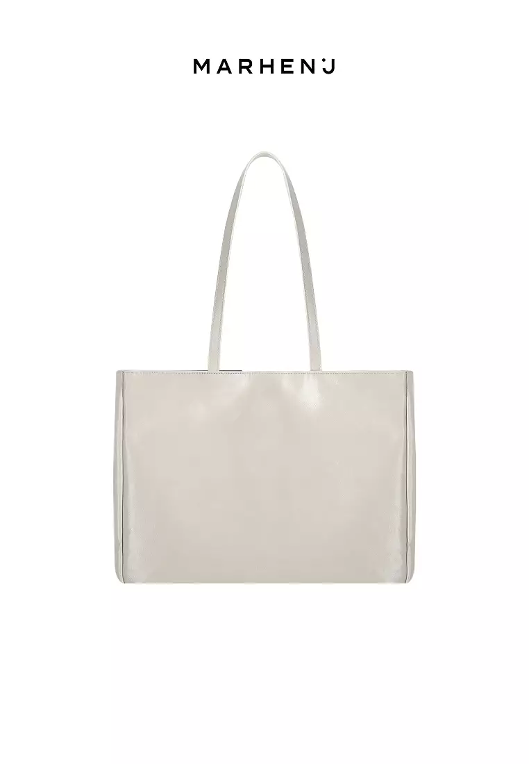 ANNA Vegan Leather Shoulder Bag Beige