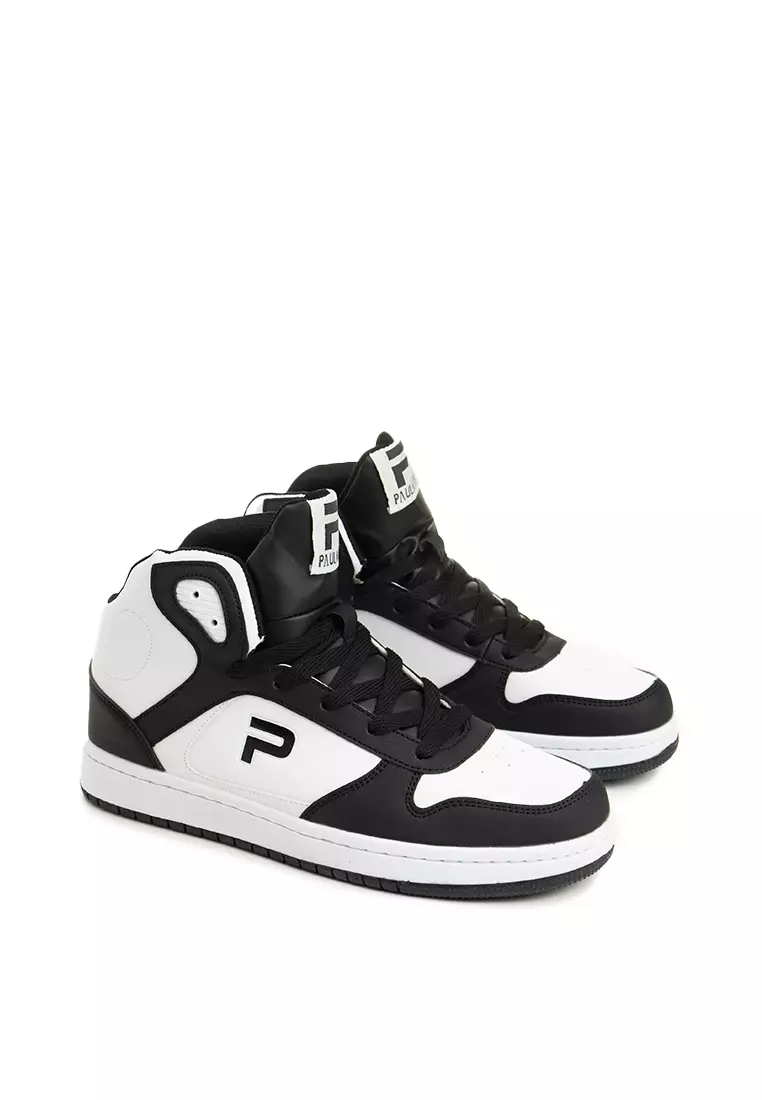 PAULMAY - Sepatu Sneakers Pria Lisbon High - White Black
