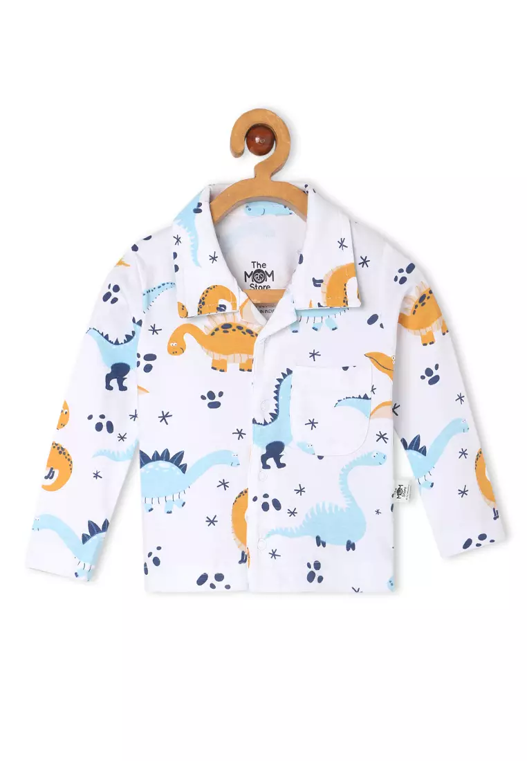 Kids And Baby Pajama Nightsuit  Set - Dino Trip