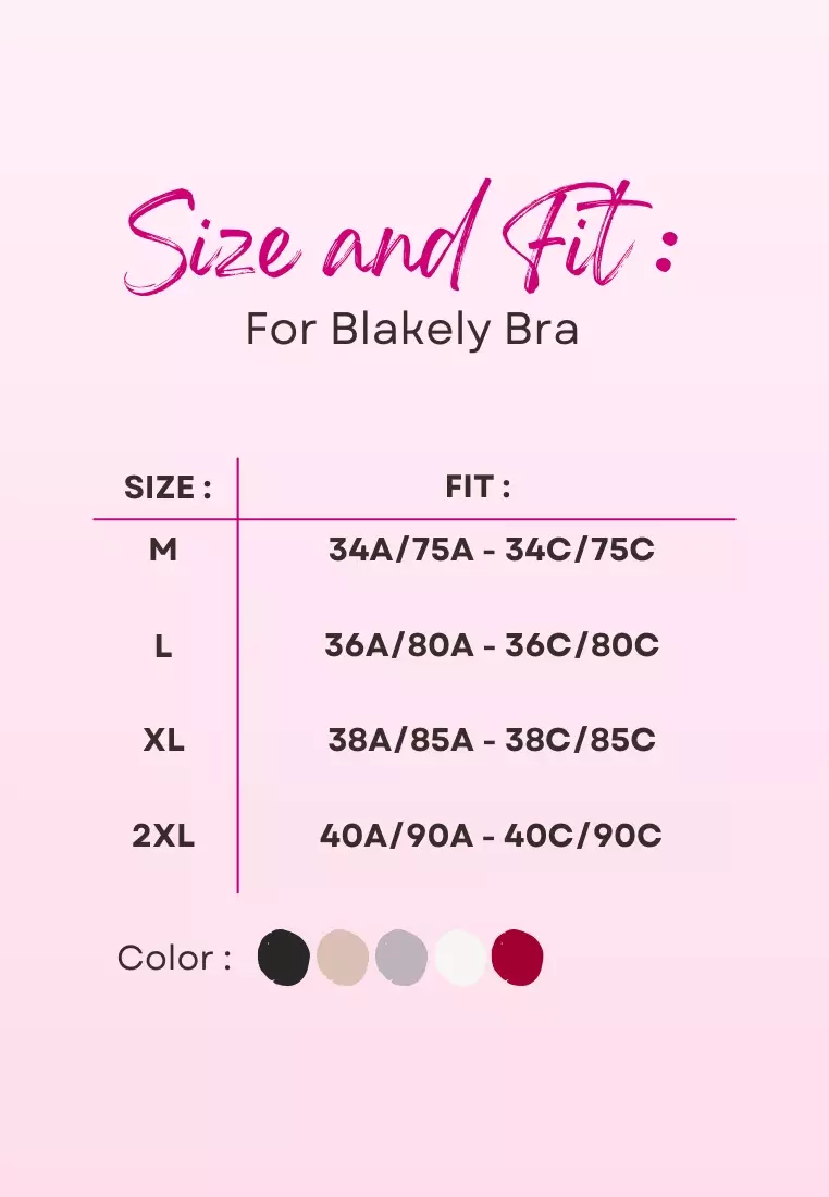 3 Pack Premium Blakely Seamless Wireless Padded Push Up Bra Bundle E