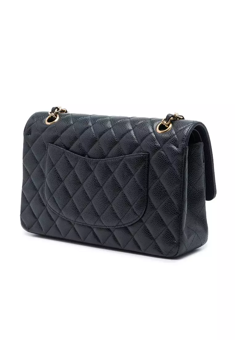 Pre-Loved Chanel Medium Classic Caviar Double Flap