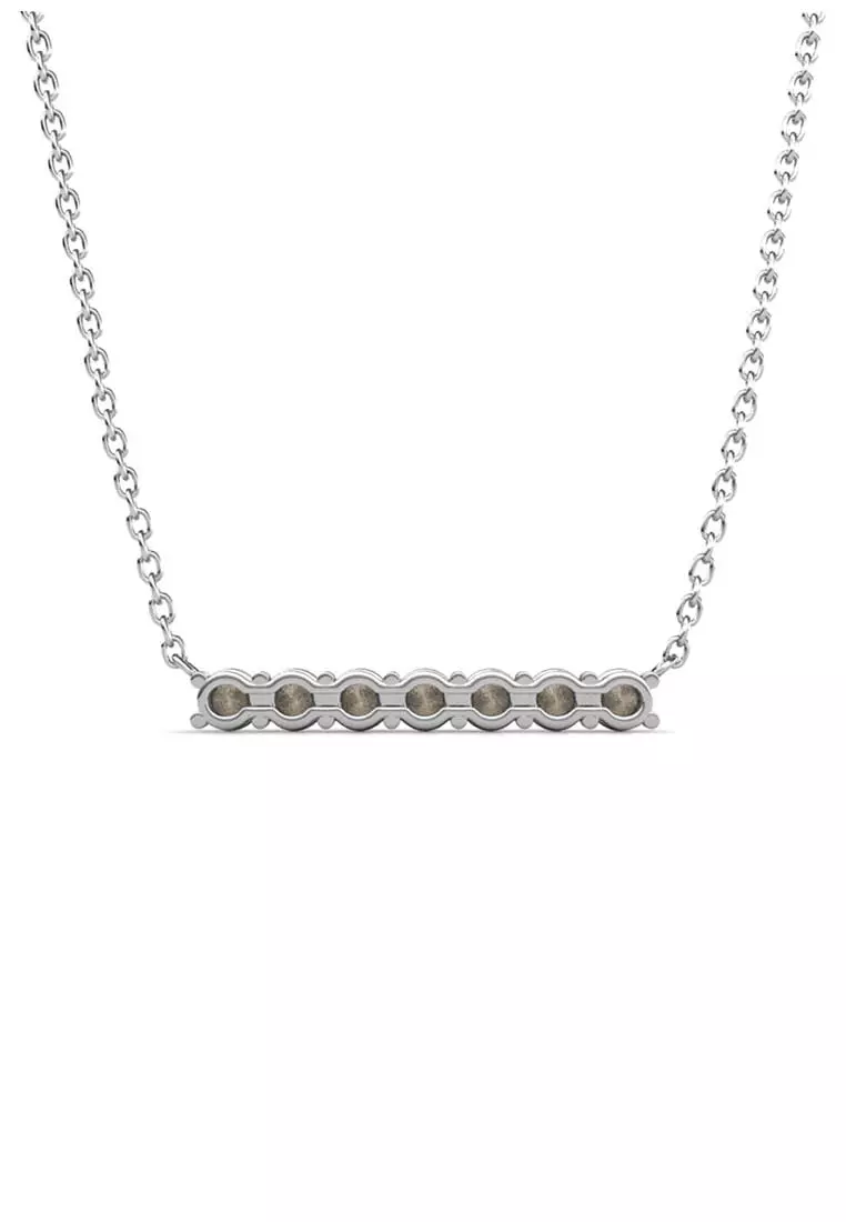 Myriad Birth Stone Pendant June Alexandrite WG - Kalung Crystal by Her Jewellery