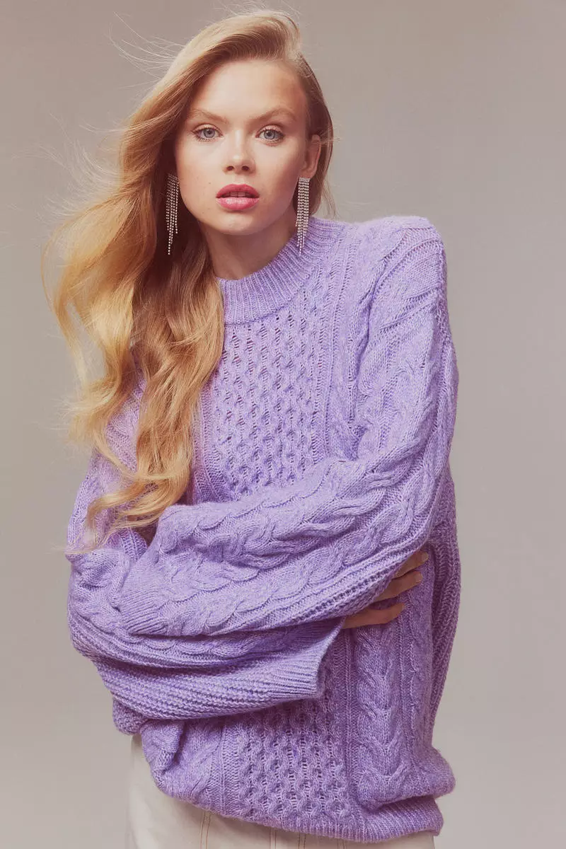 H&m on sale purple jumper