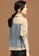 A-IN GIRLS blue and beige Fake Two Piece Denim Jacket E9BB2AAAAEA176GS_3