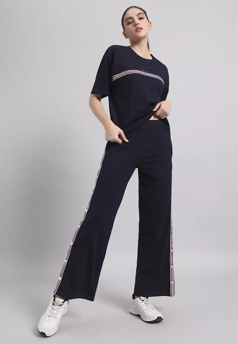 Women's Elevate Luxe Wide-Leg Performance Navy Pant