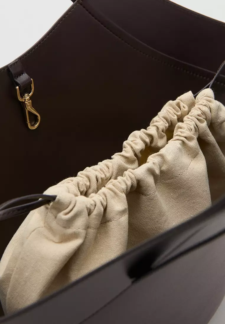 Large Double-Handle Bag With Buckles