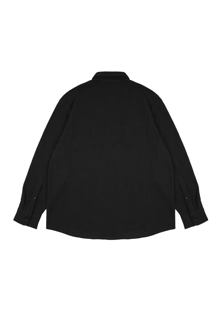 Greenlight Men's T-Shirt Plain Long Sleeve Waffle Cotton Poly C090423