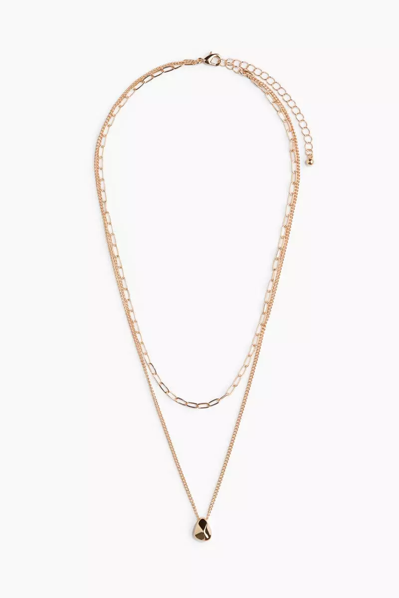 Two-strand pendant necklace
