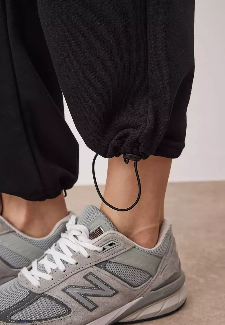 Cotton Sporty Elastic Sweatpants