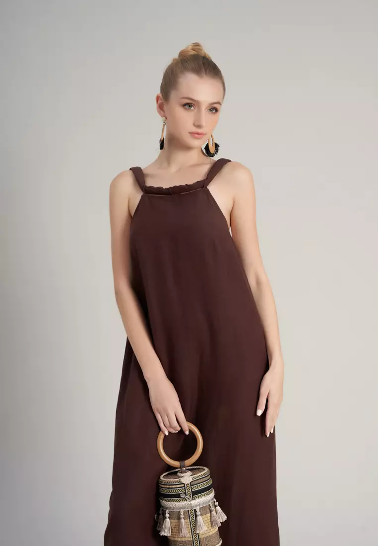 De Soleil Maxi Linen Dress