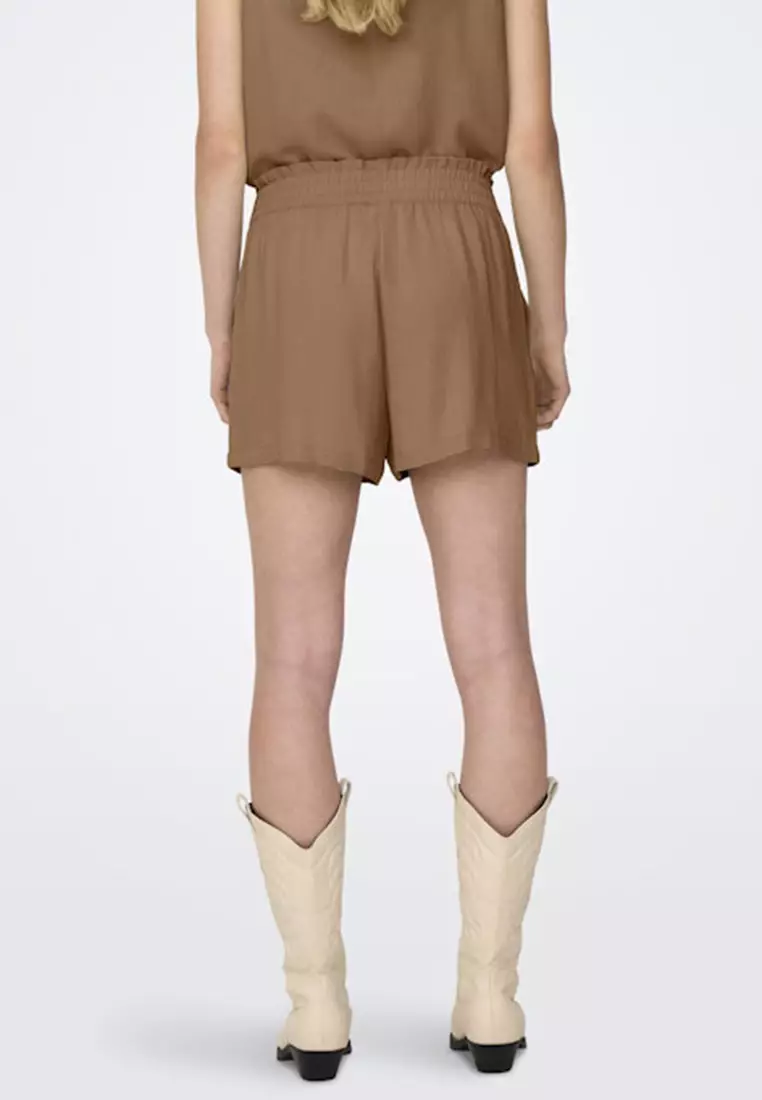 Miami High Waist Belt Shorts